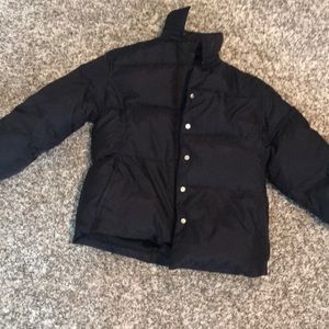 Black puffer jacket